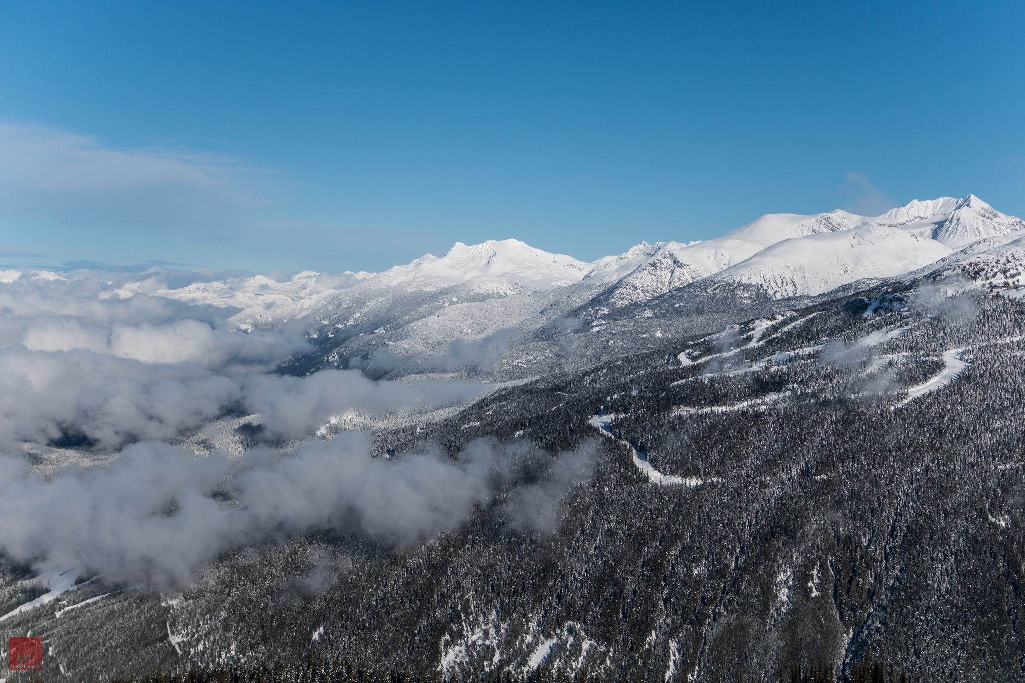 From the Whistler peak